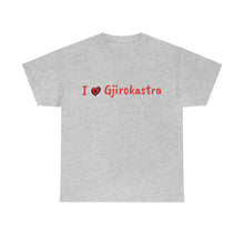 Charger l&#39;image dans la galerie, I Love Gjirokastra Cotton T-Shirt for Women/Men
