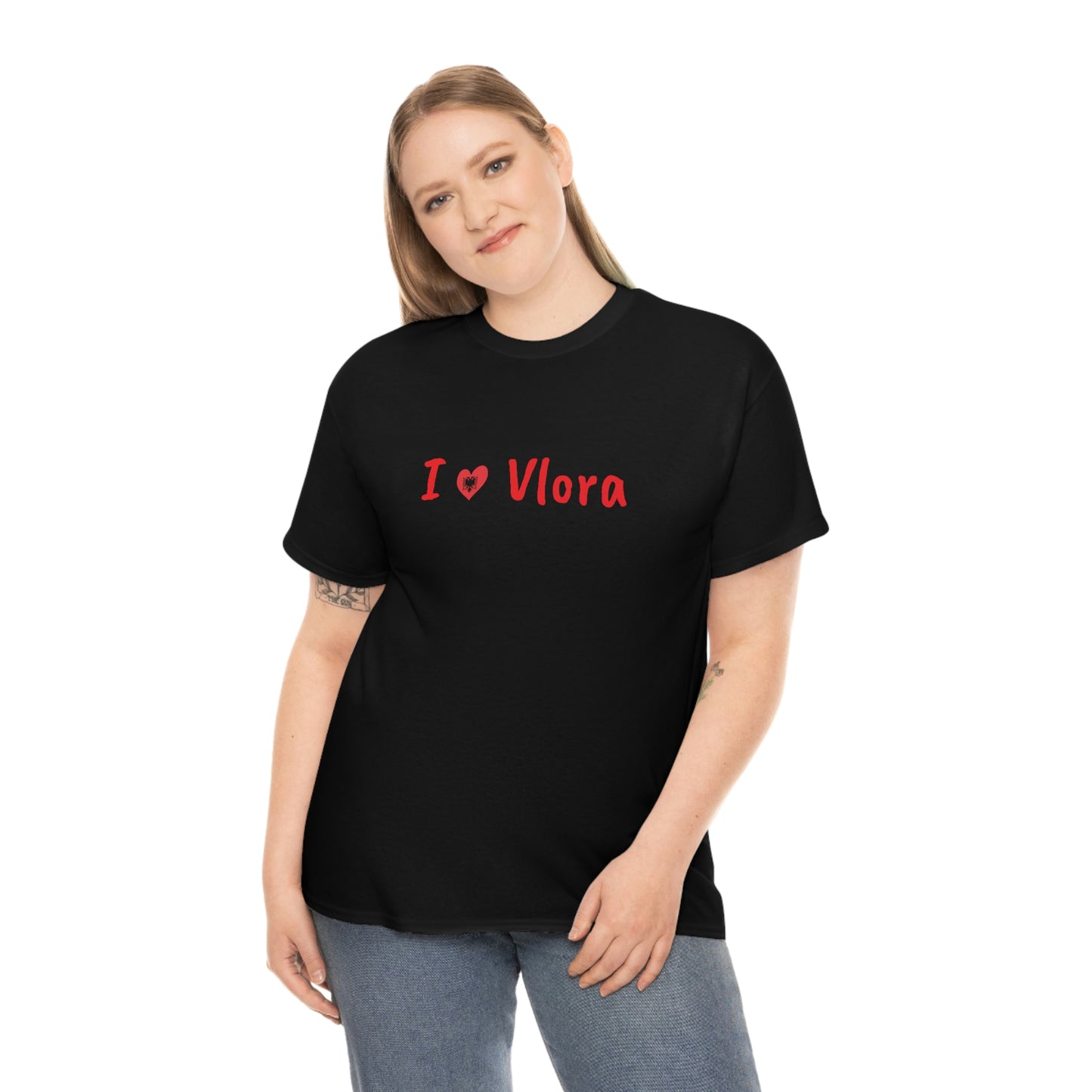 I Love Vlora Cotton T-Shirt for Women/Men