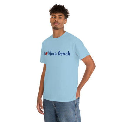 I Love Vlora Cotton T-Shirt for Women/Men