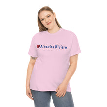 Cargar imagen en el visor de la galería, I Love Albanian Riviera Cotton T-Shirt for Women/Men
