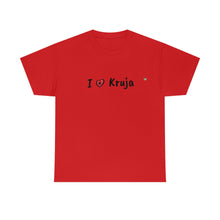 Cargar imagen en el visor de la galería, I Love Kruja Cotton T-Shirt for Women/Men
