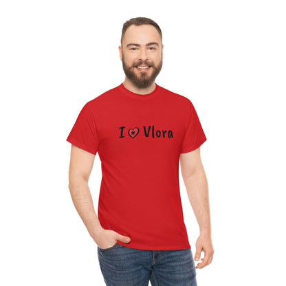 I Love Vlora Cotton T-Shirt for Women/Men