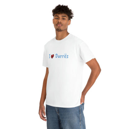 I Love Durres Cotton T-Shirt for Women/Men